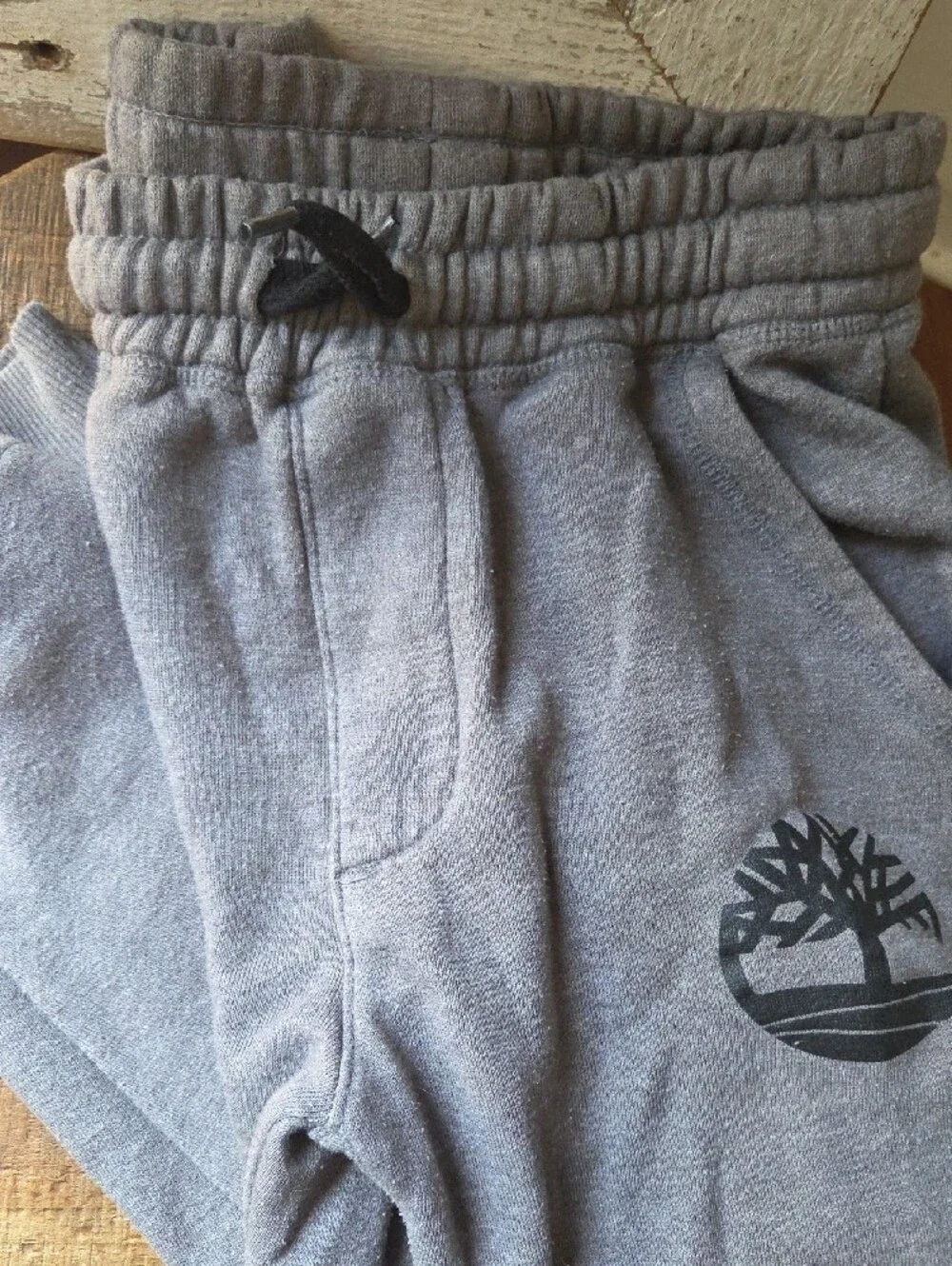 Timberland Kids Gray Sweat Joggers with Logo